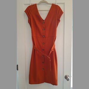 Orange Bodycon Dress